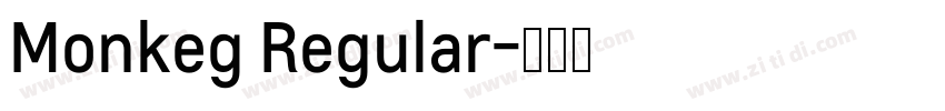 Monkeg Regular字体转换